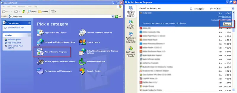 Windows uninstall Micromsap Quick Clean